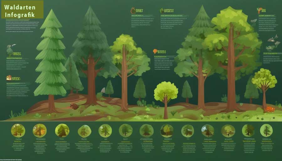 Waldarten-Infografik